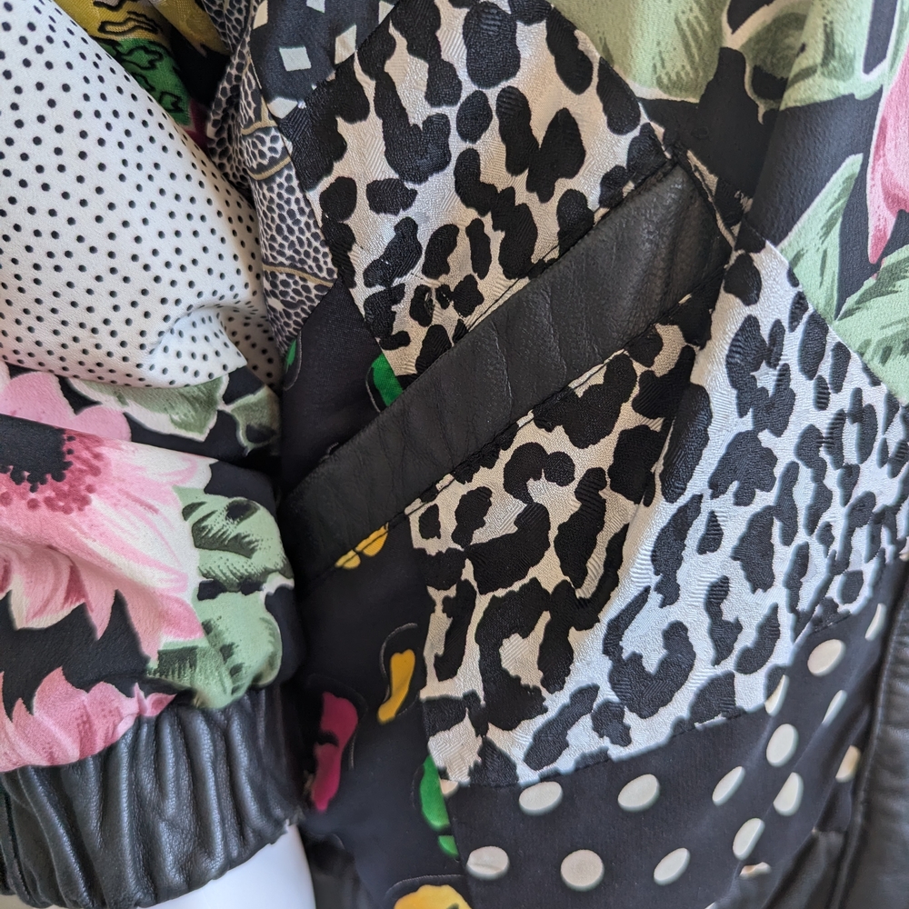 Avanti Patchwork Leather Jacket Features A Unique… - image 6